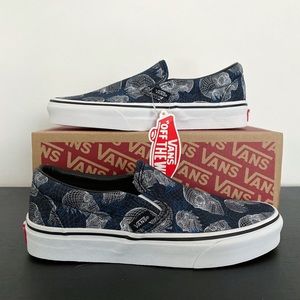 VANS Slip-on Skull print Women's size 6